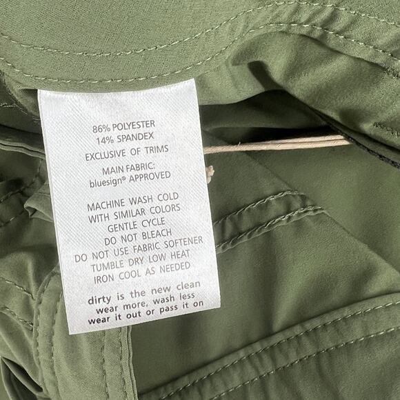 Toad & Co Jetlite Crop Pants in Thyme Green Women’s Size 4 NWT - Picture 5 of 6